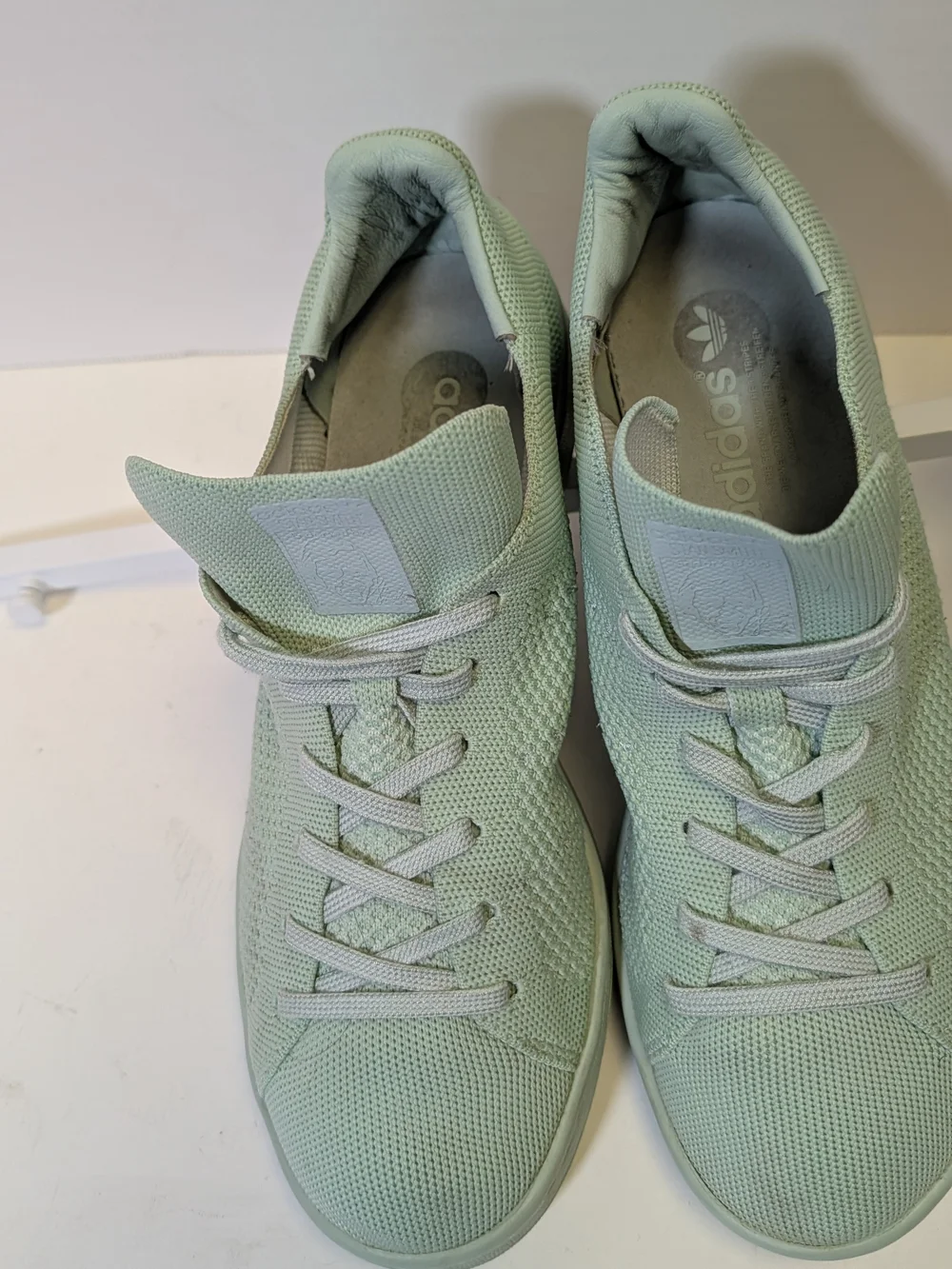 adidas Stan Smith Mint Knit Low-Top Sneakers
